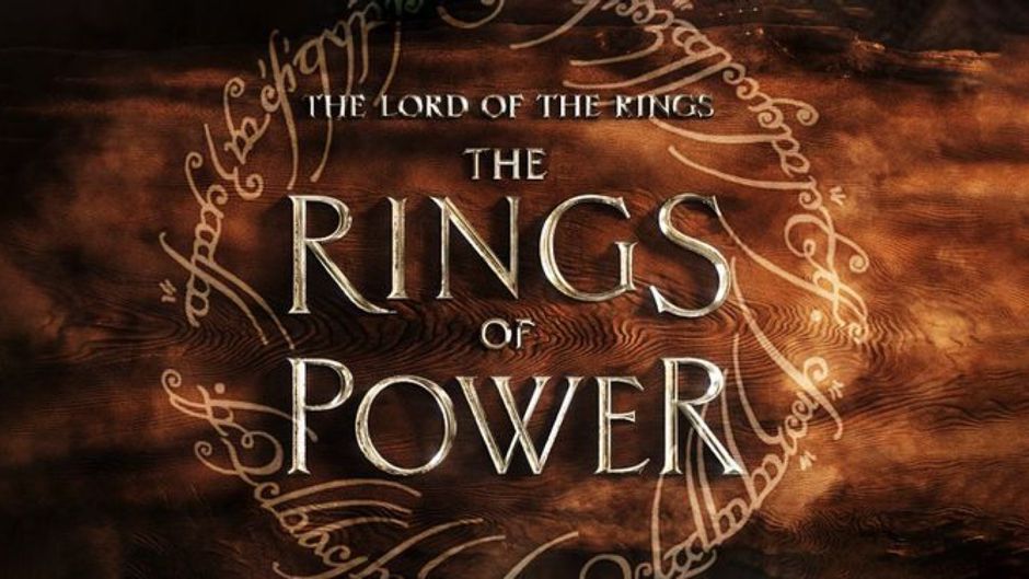 logo for lord of the rings the rings of power from amazon prime